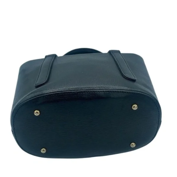 MCM Mini Leather Bucket Tote in Black - Picture 3 of 4